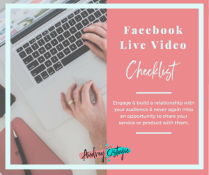 Facebook Live Video Checklist