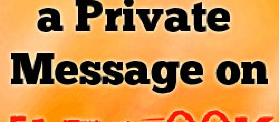 How to Send a Private Message on Facebook