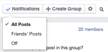 Facebook Group Notifications